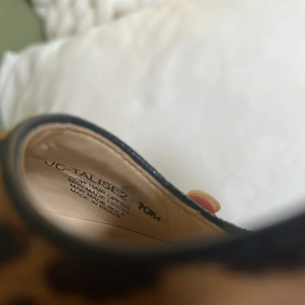 Vince Camuto Leopard Print Block Heel Pumps - Picture 5 of 5